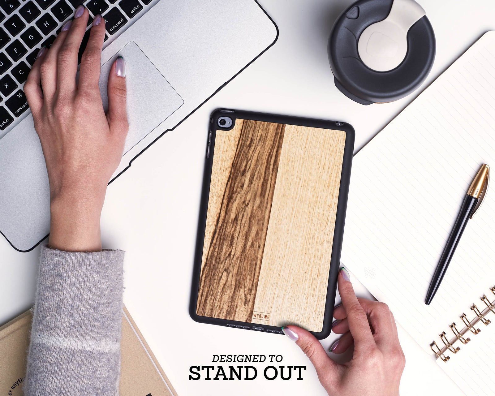 ipad case cover wood protection protective black frake mini air pro