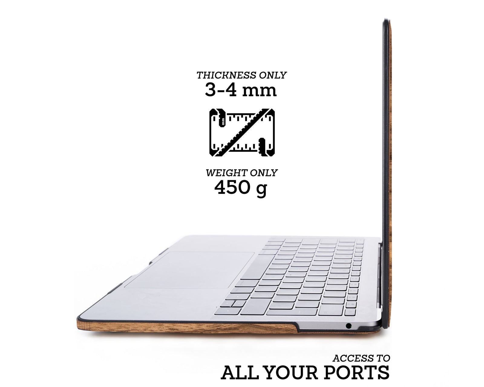 MACBOOK PROTECTIVE CASE - Made of Real Wood
