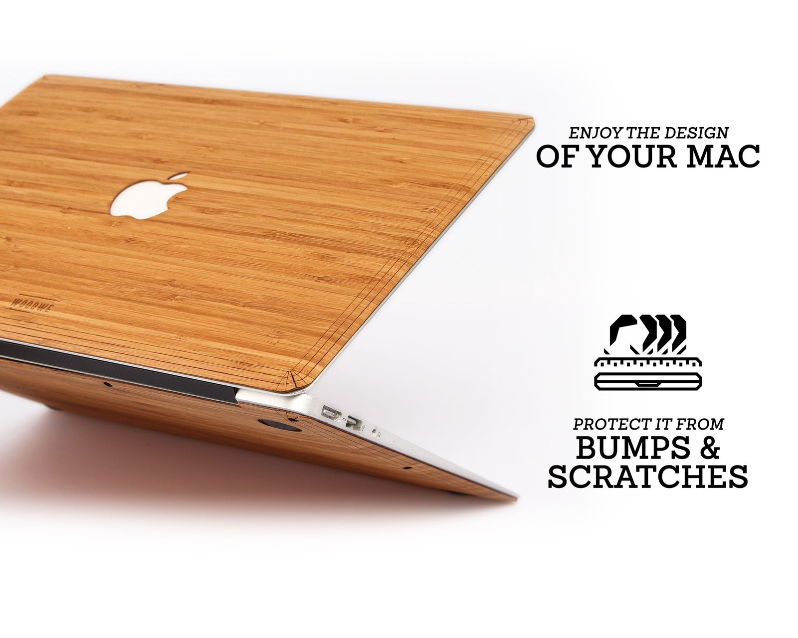 MacBook Skin - Made of Real Wood - Bamboo