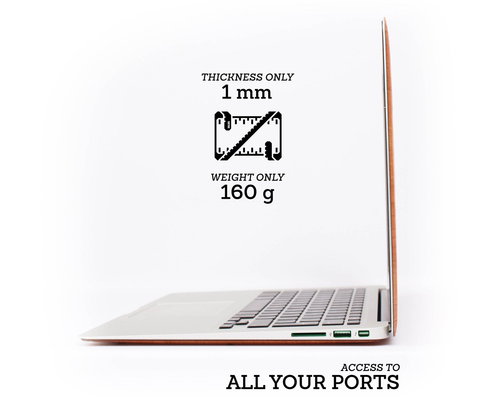 MacBook Skin - Made of Real Wood - Cherry