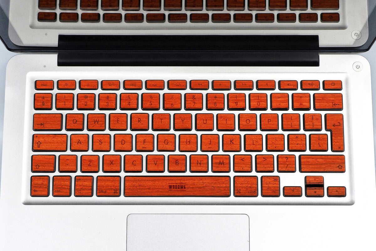 Macbook Keyboard Padauk Wood Sticker Decal Skin Cover Case for Air Pro 11 13 15 12 inch in 1
