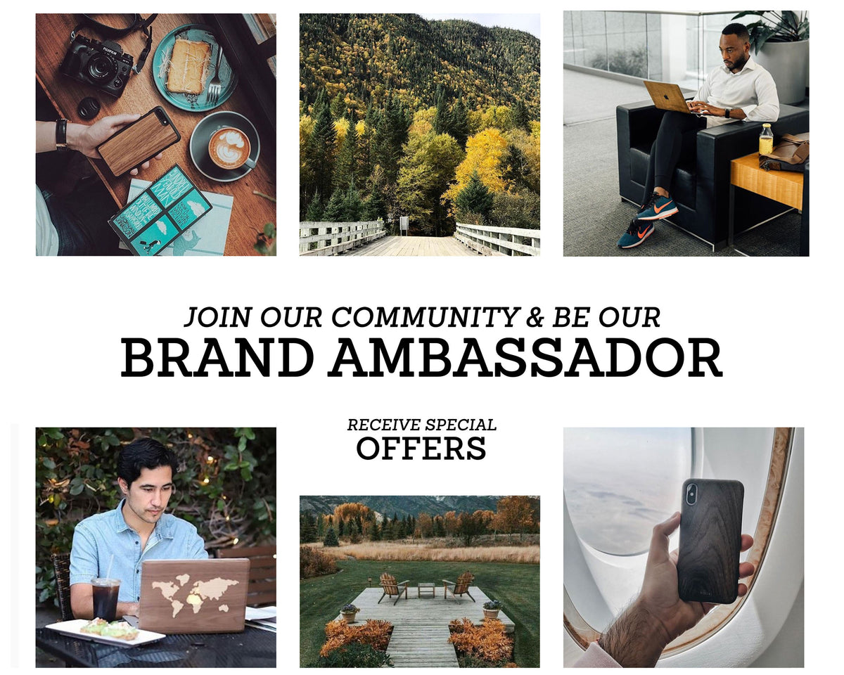 Wild Paw - Minimal - Macbook Wood Skin