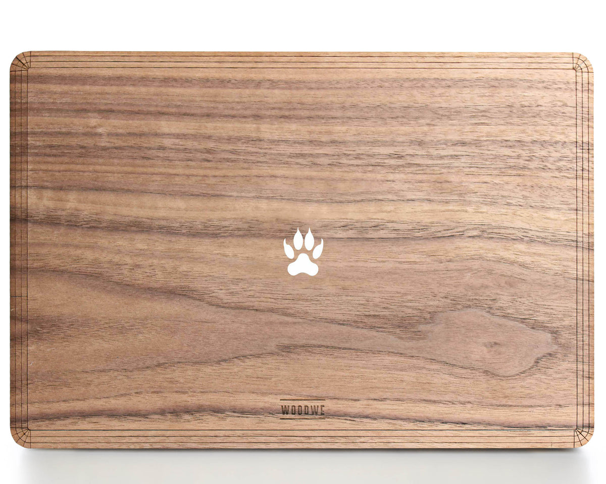 Wild Paw - Minimal - Macbook Wood Skin