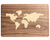 World Map - Macbook Wood Skin