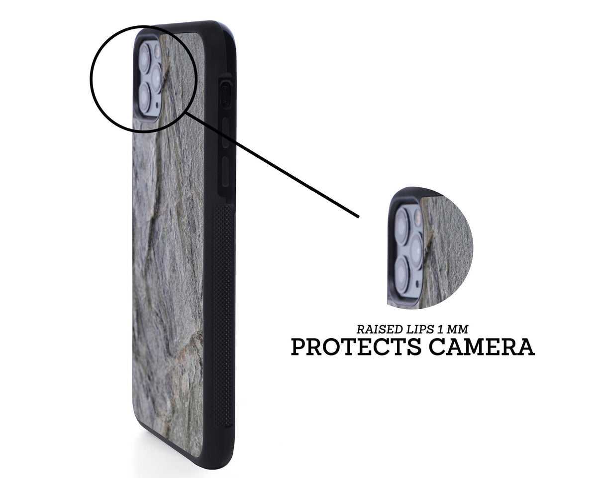 iphone case cover stone protection protective silver grey
