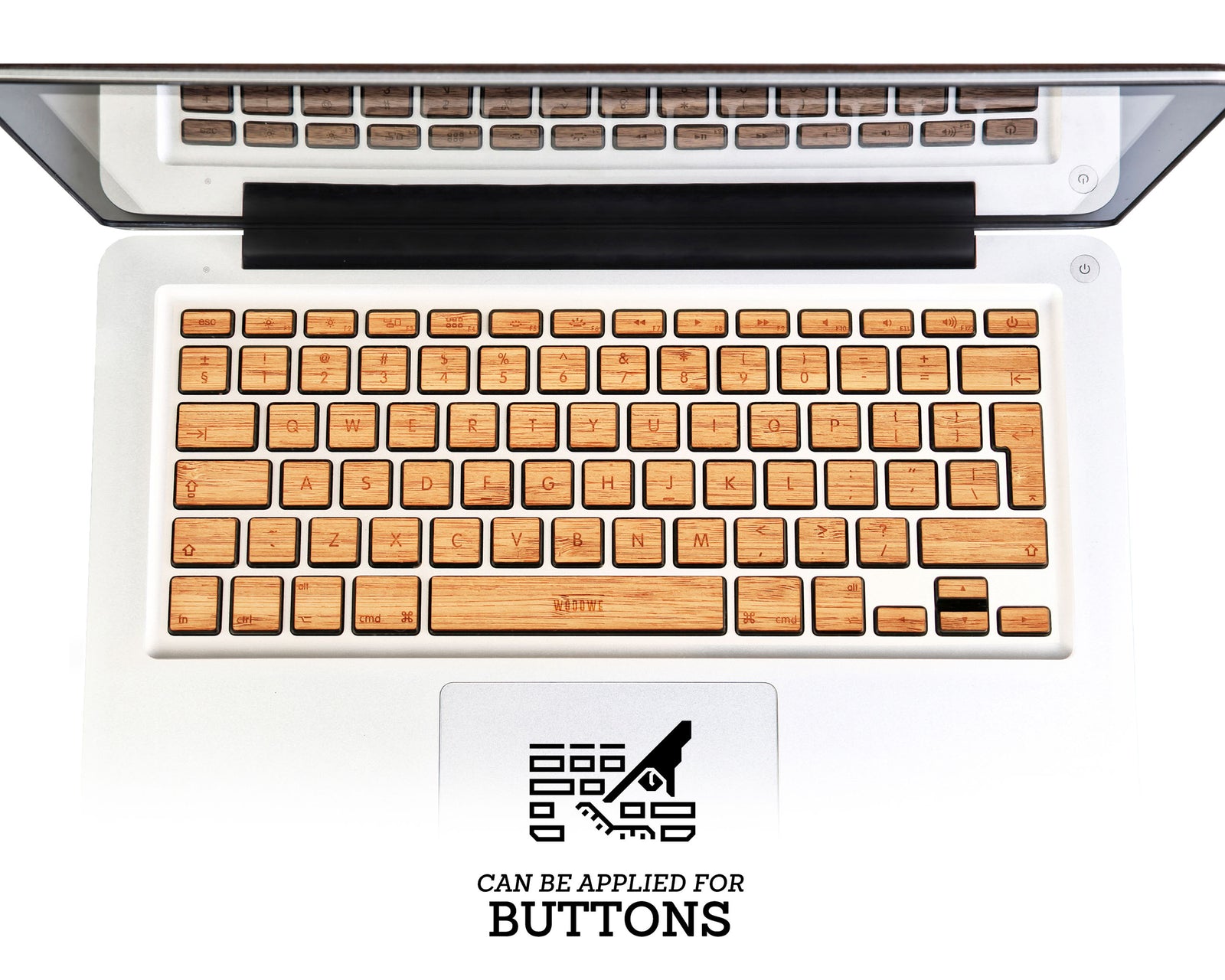 Macbook Wood Keyboard Skin - Bamboo