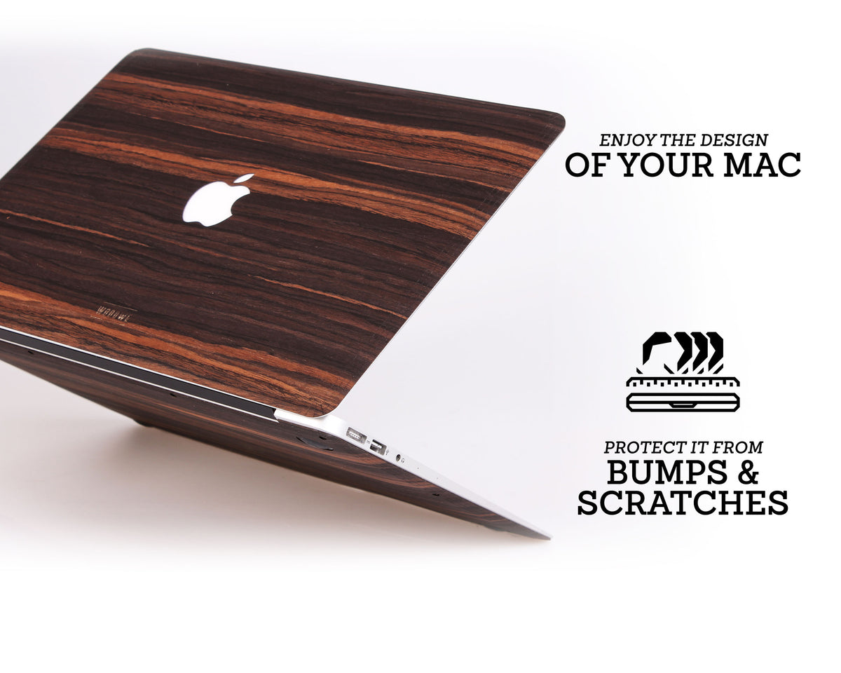 MacBook Skin - Made of Real Wood - Ebony