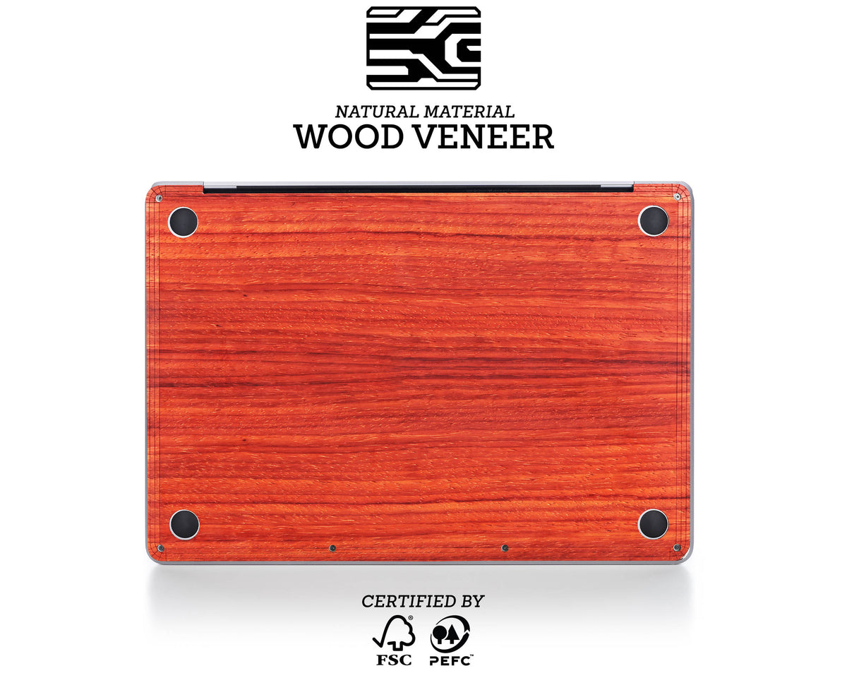 MacBook Skin - Made of Real Wood - Padauk
