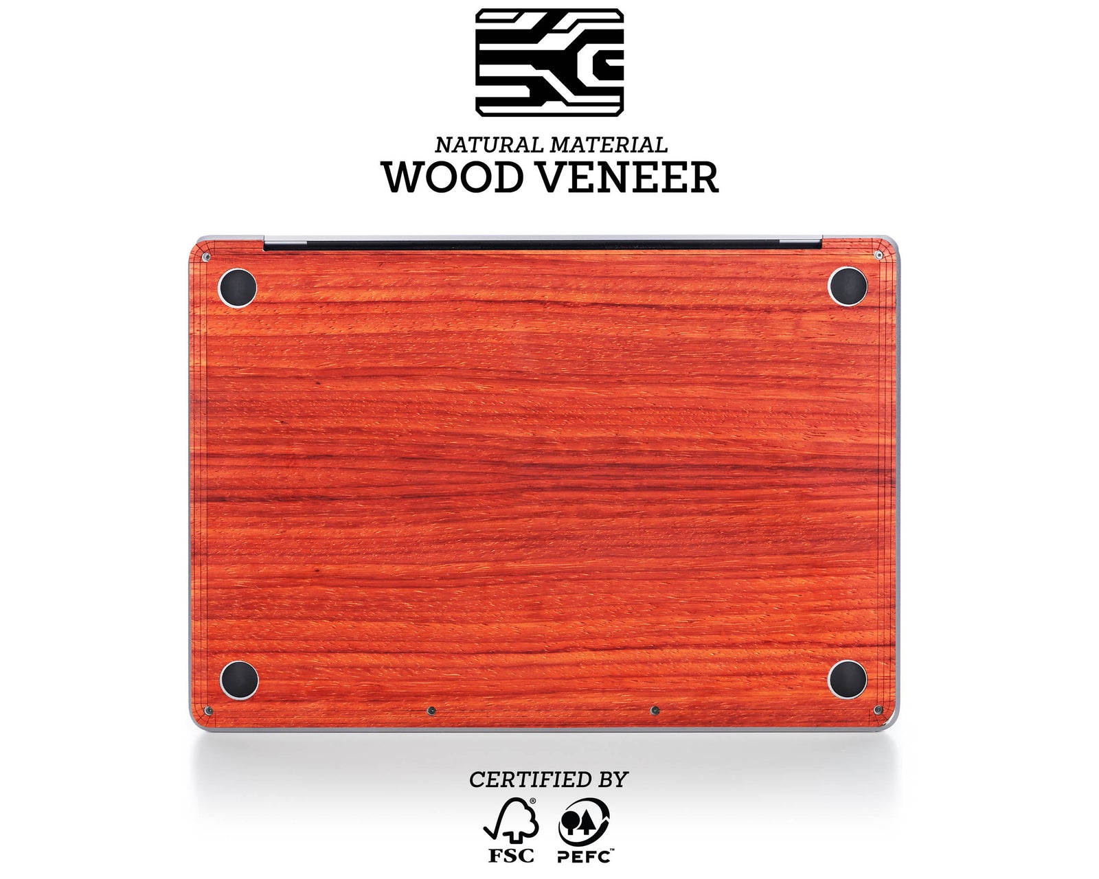 MacBook Skin - Made of Real Wood - Padauk