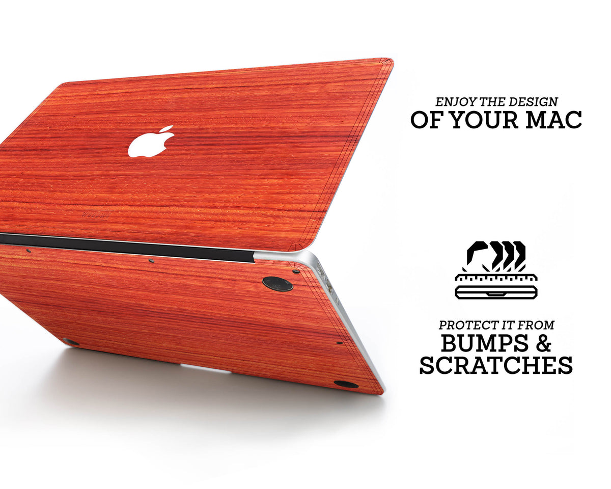 MacBook Skin - Made of Real Wood - Padauk