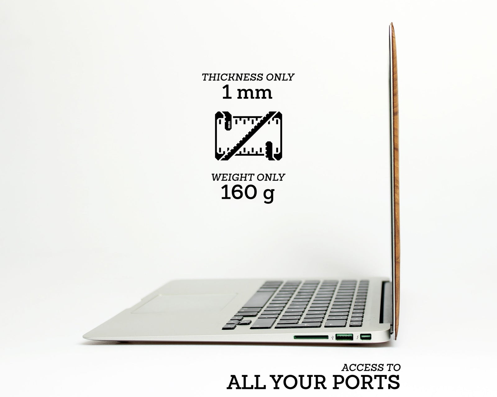 Teak Leaf – Story of Drought - Macbook Wood Skin